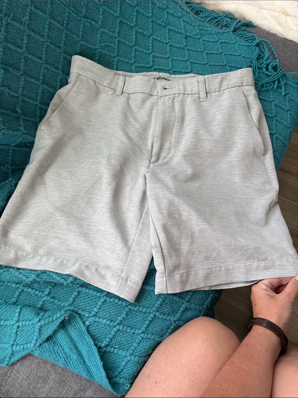 Callaway Light Gray Athletic Golf Shorts